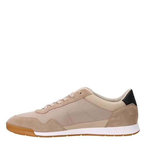 Image of BOSS Men's Titanium SL sdtxny Trainers Made of Various Materials with Suede Details and Lacing Size