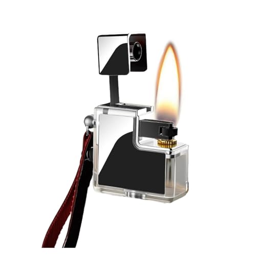 Encendedor portátil cuadrado transparente de kerosene