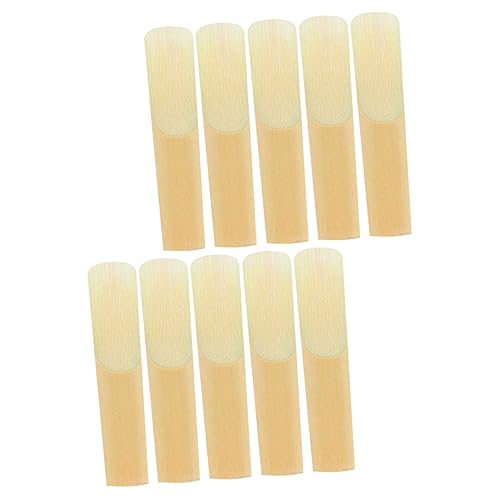 ERINGOGO 10個サックスリード 交換用 耐久性のある設計 薄型リードチップ 初心者からプロまで対応 演奏会や練習用