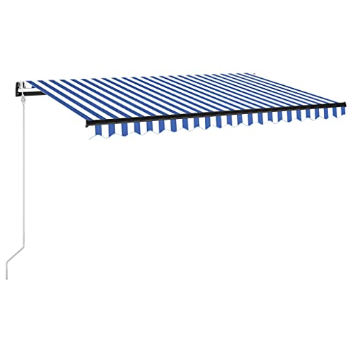 vidaXL Brazo Articulado Automático 400x300cm Azul Y Blanco
