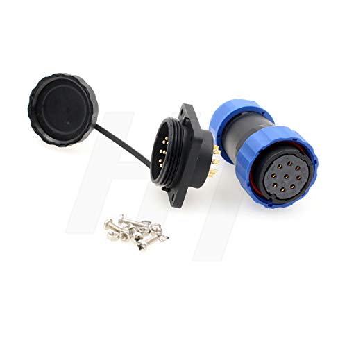 HangTon Connect HE29 9 Pin Connector Aviation Waterproof IP68 Plastic Circular 4 Screw - Image 4