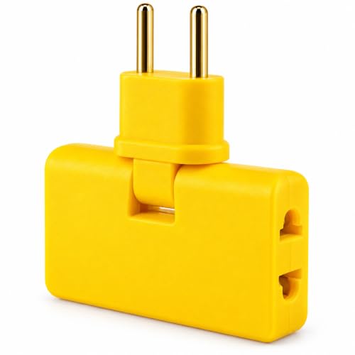 Image of 3-in-1 Rotatable Foldable Power Plug Adapter Travel & Home /Office
