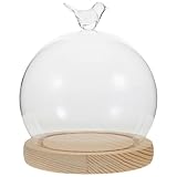 Dôme en verre transparent – ​​doté d'une base robuste, ce dôme est conçu pour rester stable et sécurisé, offrant ainsi un support idéal pour vos vitrines et collections