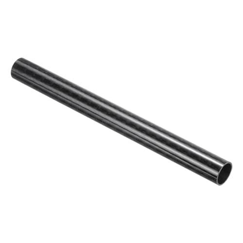 QUARKZMAN 1 Stück Kohlefaserrohr 14 x 16 x 170mm glänzende Oberfläche Stab 3K Rollgewickeltes reines Kohlefaser-Rundrohr für RC-Flugzeug Multicopter