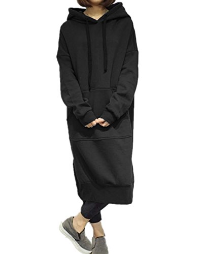 Style Dome Sudaderas con Capucha para Mujer Manga Larga Vestidos Sudadera Navidad Largas Tallas Grandes Jersey Pullover Manga Larga Vestido para Navidad Otoño Invierno 001-verde 6227 S Cover