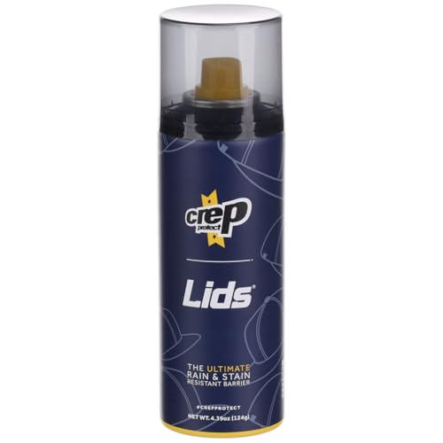 Lids Hat Protector Spray Water Repellent Spray for Hats | Quick Dry Lasting Rain & Stain Protection for Wool Cotton Polyester Canvas Suede & Leather 4.39 fl oz
