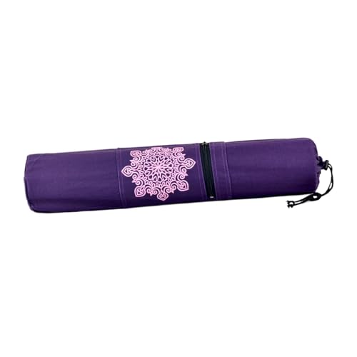 KiBcsLic Yoga Mat Bag Carrier Storage Bag Exercise Mat Holder for Sports Pilates Yoga Class, Purple