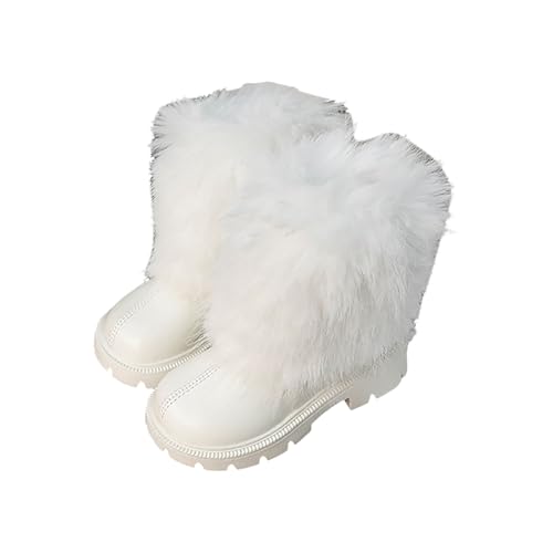 IWIHMIV Toddler Girls Ankle Boots Leather Outdoor High Top Short Riding Boots Non Slip Rubber Sole Casual Booties