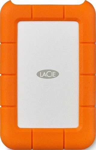 LaCie Rugged Mini, 2TB, 2.5', Portable External Hard Drive, for PC Mac iPad and iPhone, Data Rescue...