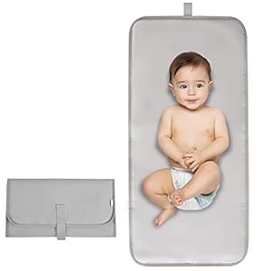 Portable Baby Diaper Changing Pad, Detachable Travel Baby Changing Mat with Wipes Pockets and Diaper Bag, Baby Shower…