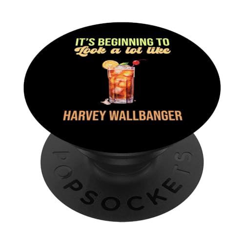 Its Beginning To Look A Lot Like Harvey Wallbanger Toast to PopSockets Swappable PopGrip, Black