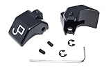 Billet aluminum convertible top latch rebuild kit for Mazda Miata (Anodized Black)