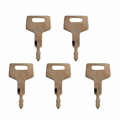 Lot de 5 interrupteurs d'allumage pour pelleteuse H806 17001-00019 - Clé pour Takeuchi