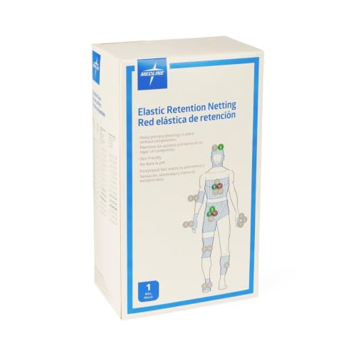 Image of Medline Stretch Tubular Elastic Dressing Retention Net, Size 10, 41 in x 25 yds