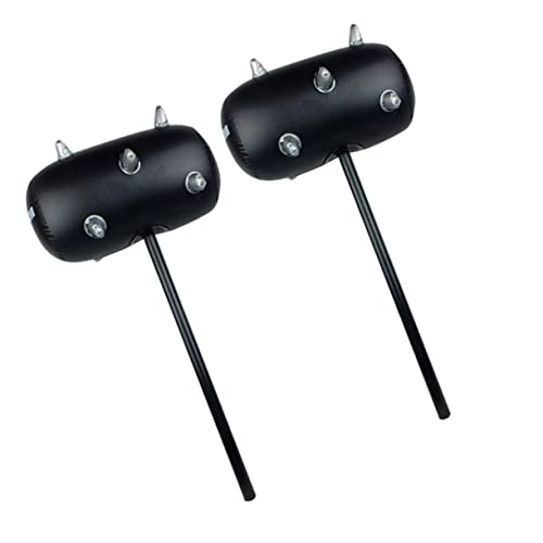 FOYTOKI 2Pcs PVC Inflatable Hammer Fun Pool Accessory Safe Comfortable Grip Unique Design for Creative Play Birthday present