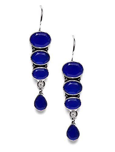 See full amazon price history chart for El Regalo Oxidized Silver Plated Vintage Style Stones Statement Party Earrings for Girls & Women (Blue) El Regalo Oxidized Silver Plated Vintage Style Stones Statement Party Earrings for Girls & Women (Blue) (B0826RSQHQ) Amazon Price History, Amazon Price Tracker