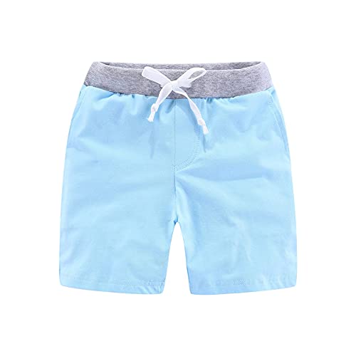 Mud Kingdom Baby Boys Cotton Shorts Thin Jersey Fabric Drawstring Casual Sky Blue Lounge 12-18 Months #TOP22