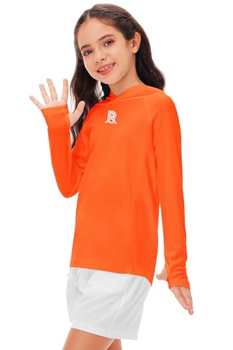 Image of Remimi Kids Sun Shirt Rash Guard Quick Dry Sun Protection Athletic Hoodie Hiking Shirts 3-12 Years