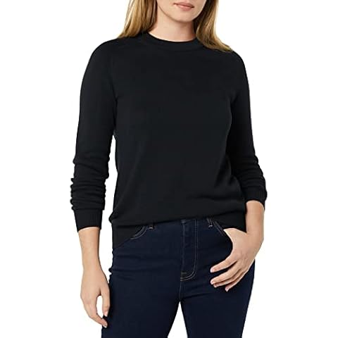 Amazon Aware Damen Pullover mit Rundhalsausschnitt aus Pointelle Cover