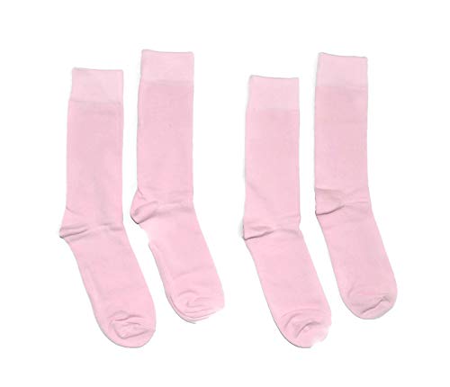 Men's Colorful Dress Socks 2 Pair Set - Solid Colors