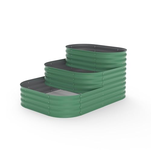 Galvanized Raised Garden Bed Kit – 61x42x31 Inch Outdoor Planter