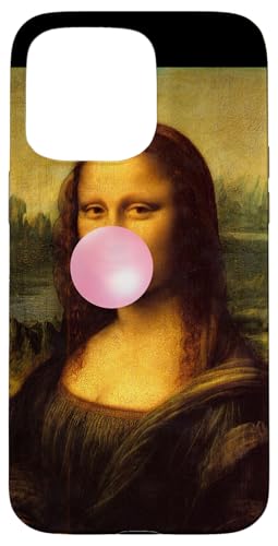 Enjoy Wear Sarcastic French Mona Lisa Chewing Bubble Gum Fun X}zP[X iPhone 15 Pro Max p