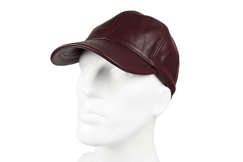 Image of Genuine Leather Unisex Baseball Cap
