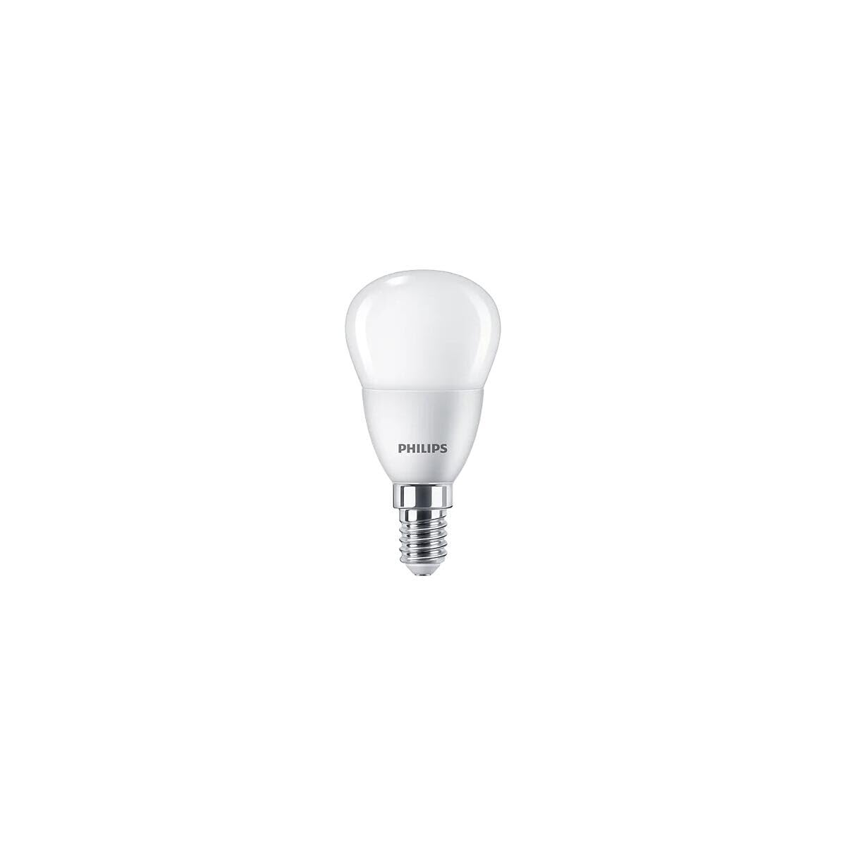 Philips White Led Frosted P45 Golf Ball Light Bulb 6 Pack [Warm 2700K - E14 Small Edison Screw] 40W, Non Dimmable. For Home Indoor Lighting