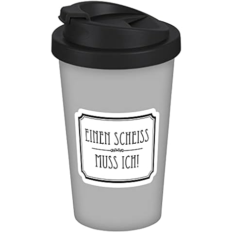 Coffee to go Becher Einen Scheiss muss ich 400ml Cover