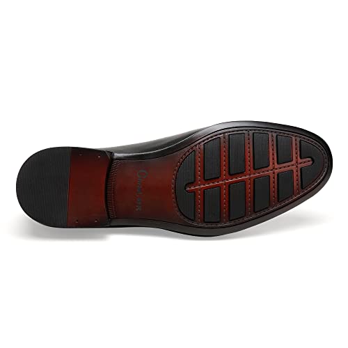 Men's Loafers, Slip-On Leather Penny Loafer Crocodile Printed Dress Shoes for Men4