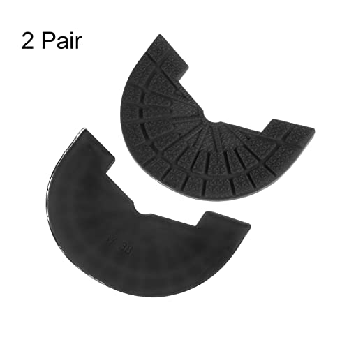 Image of HARFINGTON 2pair Shoe Sole Protector for Sneakers Size 6-6.5 Self-Adhesive Non Slip Pad Heel Plates Repair for Men and Women, Black
