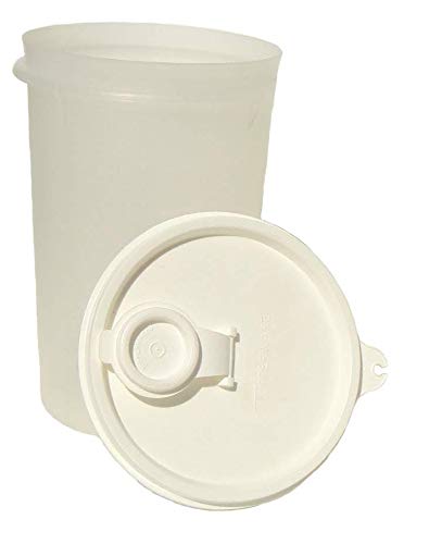 Tupperware Vintage 32 oz Handolier Pitcher Mega Tumbler Sheer with White Seal