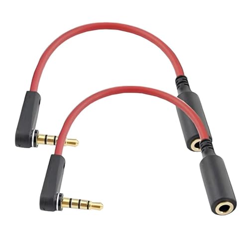 Extensor de Jack 3.5mm 2 piezas 6 pulg. macho a hembra miniatura 1