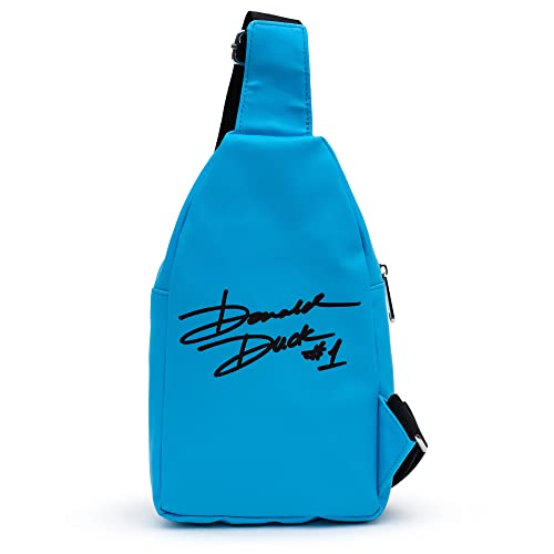 Disney Bag, Sling, Donald Duck Face Close Up, Blue, Bounding, Vegan Leather4