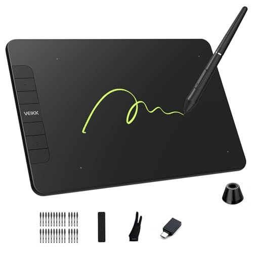 VEIKK VK640 Drawing Tablet 6×4 inch Portable Pen Tablet with 8192 Levels Battery-Free Stylus Graphic Tablet, 6 Shortcuts Keys for Android, Windows, mac OS and Linux, Support Tilt Function VEIKK VK640 Drawing Tablet 6×4 inch Portable Pen Tablet with 8192 Levels Battery-Free Stylus Graphic Tablet, 6 Shortcuts Keys for Android, Windows, mac OS and Linux, Support Tilt Function