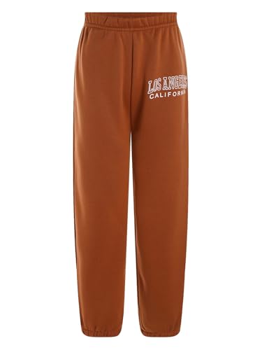 Kids Unisex Casual Fleece Sweatpants Soft Breathable Jogger Pants Elastic-Waistband Trousers for Boys Girls