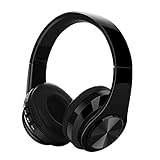 ゲーミングヘッドセット ヘッドフォン 軽量 5.0伝送チップ 折りたたみ式 調整可能 ヘッドホン ラジオ カード挿入可能 内蔵マイク 立体効果音 イヤホン おしゃれ ヘッドセット テレワーク 在宅勤務 男女兼用 ブラック