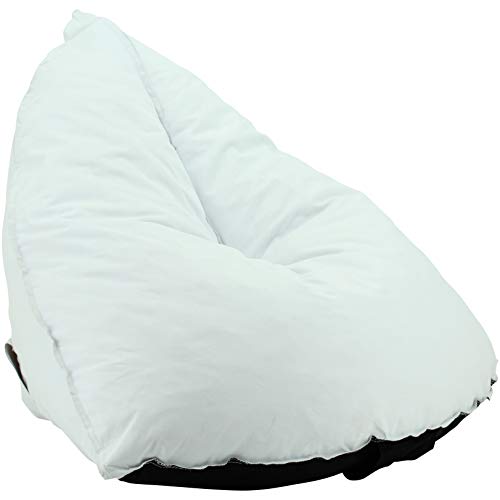 Happy Home Company 11445 Sitzsack Bean Bag Sitzkissen Weiss – Bild 3