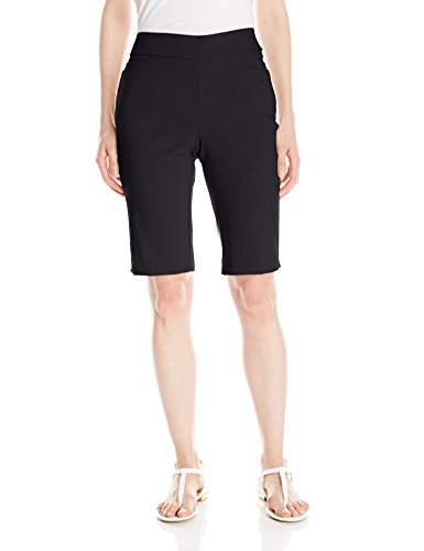 Briggs New York Women's Super Stretch Millennium Pull On Skimmer Short, Black, 6