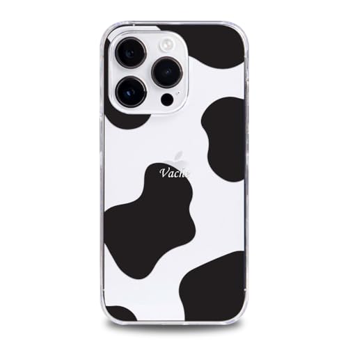 Pixel 9a 対応 ケース クリア スマホケース ピクセル9a ハードタイプ 互換カバー ポリカーボネート 透明 軽い 牛柄 ダルメシアン柄 (TYPE1)