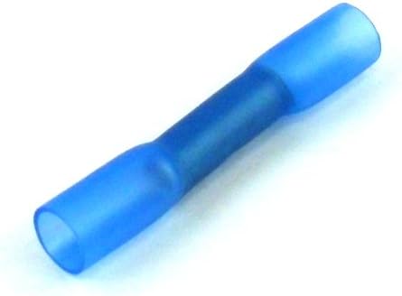100x Heat Shrink Butt Crimp Connectors Blue, Electrical Terminals - FREE FIRST CLASS UK POSTAGE!