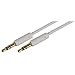 Slim 3.5mm Stereo Cable White 3Ft