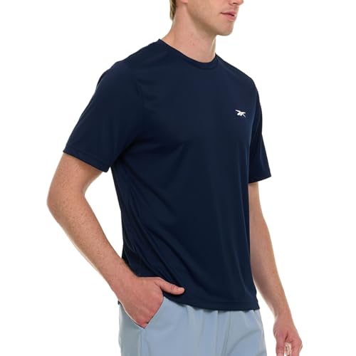 Reebok Rash Guard for Men Short Sleeve, Mens Swim Shirt, Sun Shirt UPF+ 50 UV Protection2