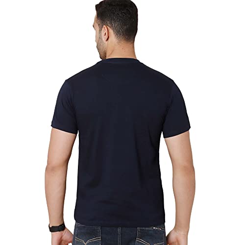 Image of Free Authority Mickey & Friends Printed Regular Fit Green Cotton Men's T-Shirt