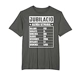 Agenda Semanal Catalán Jubilado Divertida Jubilat Català Camiseta