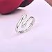 Granddaughter Hug Ring For Hope Rings, Stainless Steel Motivation Hugging Hands Open Engraved 