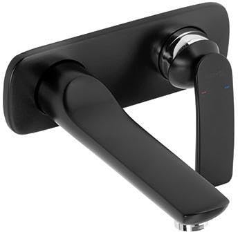 Balance WT-2-Hole Wall EHM Projection 180 mm Matte Black / Chrome