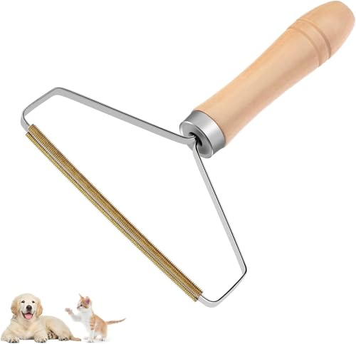 VACUBXBY Removedor de Pelusa Portátil, Quitapelusa Manual, Afeitadora para Ropa, Removedor Portátil de Maderal, Quita Pelusas Ropa, Portable Lint Remover para Alfombras, Pelusas y Pelo de Mascotas