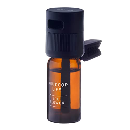 アットアロマ @aroma 車用ディフューザー ドライブタイムクリップ アロマボトルセット (アイスフラワー セット) アウトドアライフ