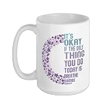 Depression Awareness Suicide Prevention Ceramic Mug, White, 15oz